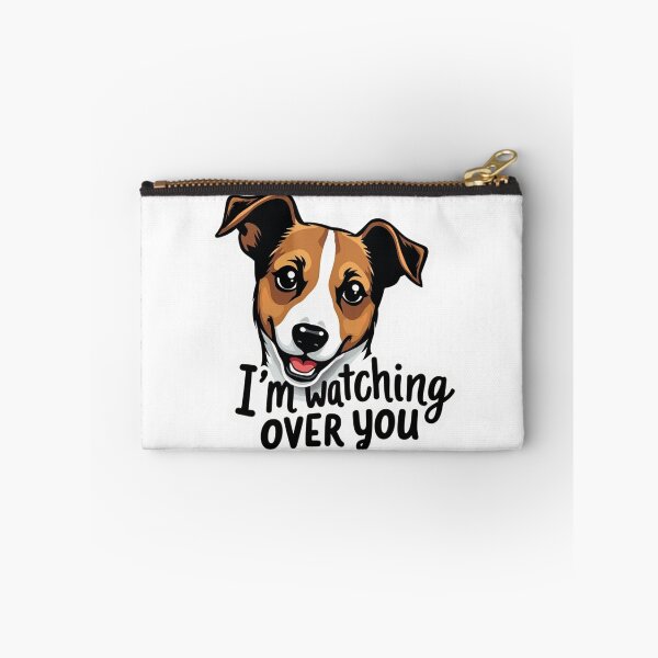 Item preview, Jack Russell Terrier with I'm watching over you text designed and sold by Prints by Mat.