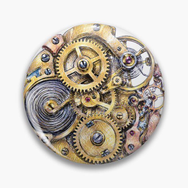 Item preview, Vintage Clockwork Gears Mechanical Watch Movement designed and sold by eignvalue.