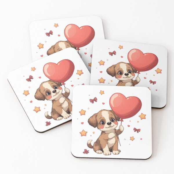 Item preview, Heart Puppy Kawaii Sticker designed and sold by Stylestickers55.