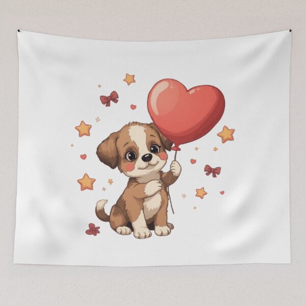 Item preview, Heart Puppy Kawaii Sticker designed and sold by Stylestickers55.