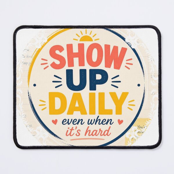 Item preview, Show Up Daily Even When It's Hard – Motivational Positive Mindset Gift designed and sold by UrmiCreation.