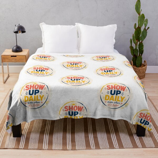 Item preview, Show Up Daily Even When It's Hard – Motivational Positive Mindset Gift designed and sold by UrmiCreation.