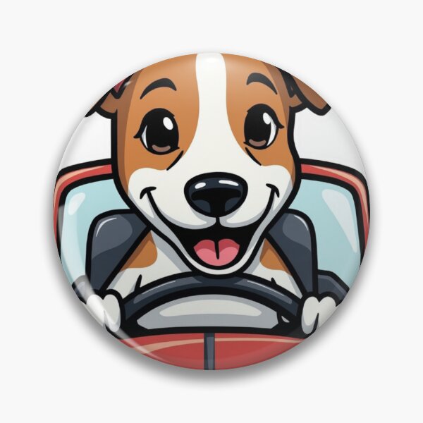 Item preview, Jack Russell Terrier driving red car designed and sold by Prints by Mat.