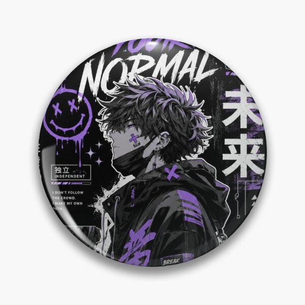 Item preview, Not Your Normal – Anime Streetwear Cyberpunk Graphic T-Shirt designed and sold by Artz Worldz.