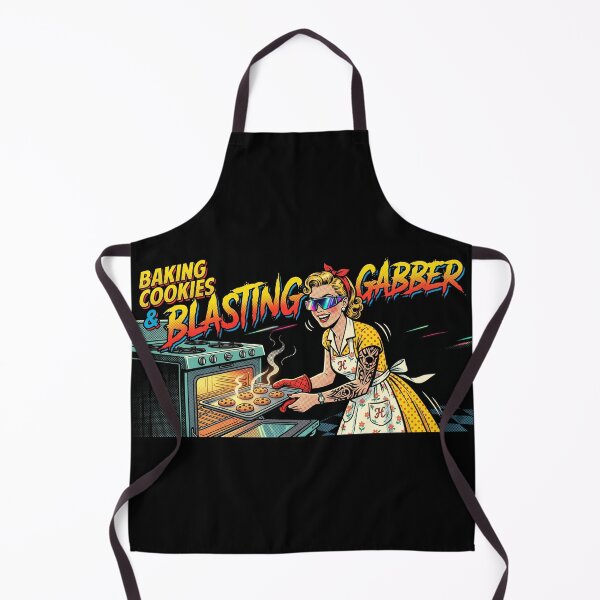 Item preview, Baking Cookies Blasting Gabber Retro Pop Art designed and sold by SPAZE-Typo.
