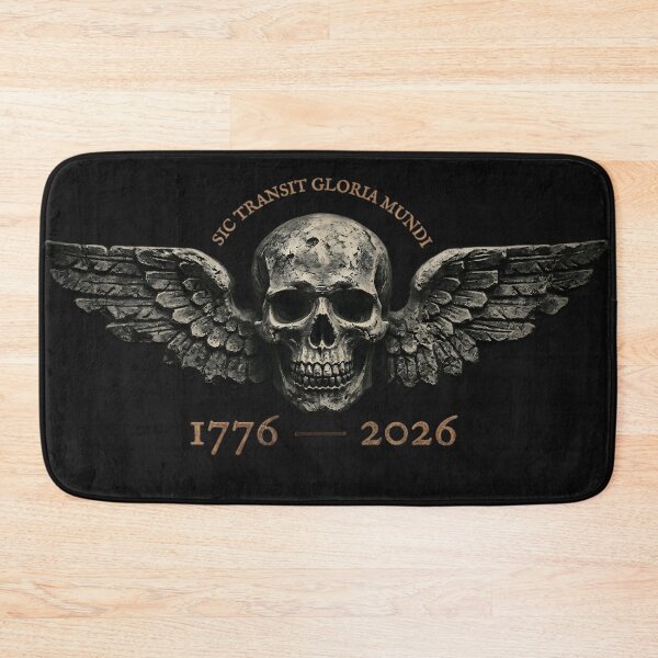 Item preview, Dark 1776 to 2026 US Semiquincentennial Winged Skull T-Shirt designed and sold by DarkOriginArts.