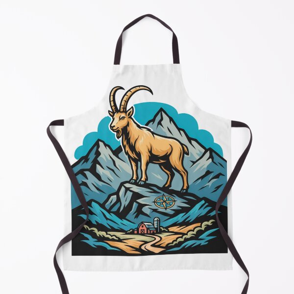 Item preview, Mountain Goat on Peak Adventure Illustration designed and sold by Gabe1983.