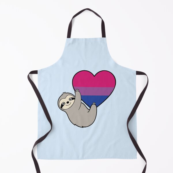 Item preview, Bisexual Pride Sloth Hugging Heart – LGBTQ+ Pride Design designed and sold by Cannaxes Studio.