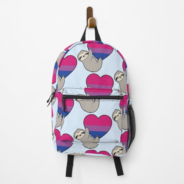 Item preview, Bisexual Pride Sloth Hugging Heart – LGBTQ+ Pride Design designed and sold by Cannaxes Studio.