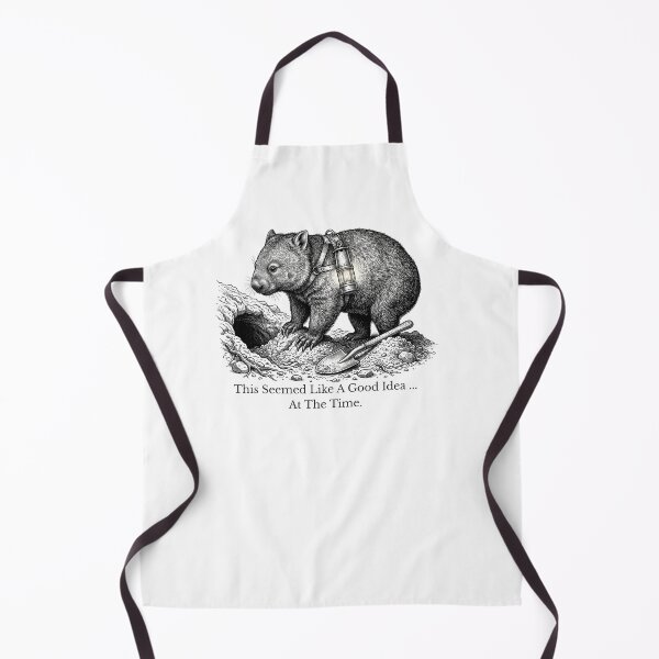 Item preview, Wombat – This Seemed Like A Good Idea At The Time | Funny Vintage Wombat Design designed and sold by lazydogonline.