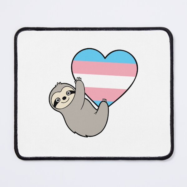 Item preview, Trangender Pride Sloth Hugging Heart – LGBTQ+ Pride Design designed and sold by Cannaxes Studio.