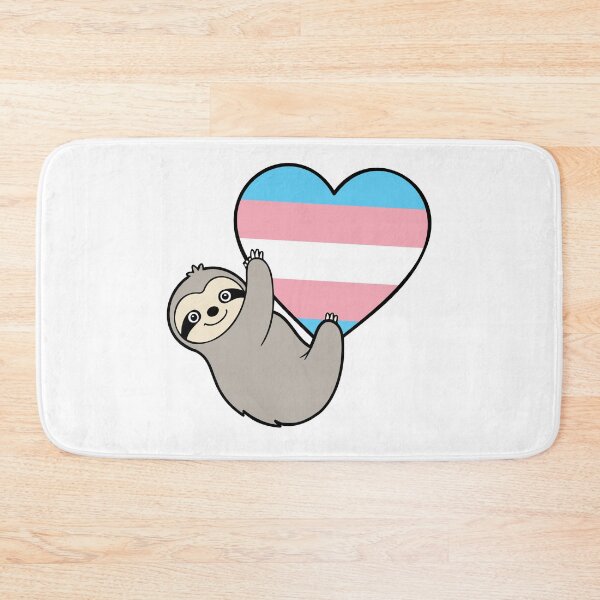 Item preview, Trangender Pride Sloth Hugging Heart – LGBTQ+ Pride Design designed and sold by Cannaxes Studio.
