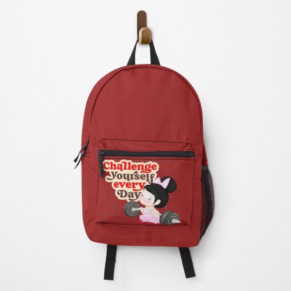Item preview, Challenge Yourself Every Day – Cute Fitness Motivation Girl designed and sold by Palette _Vibes.