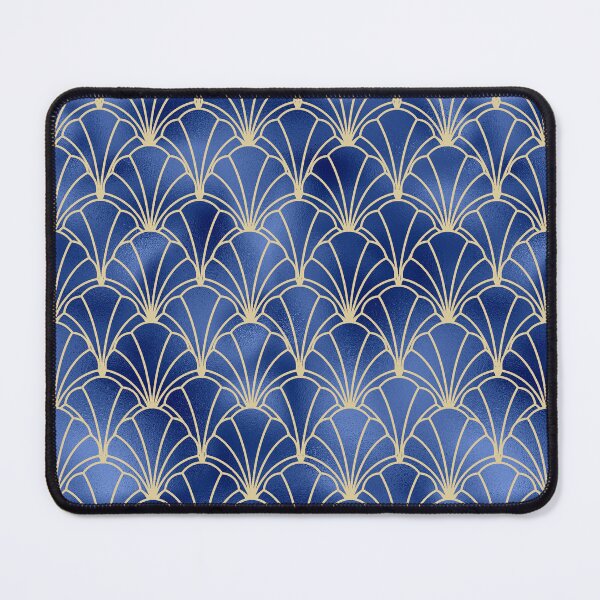 Item preview, Art Deco Blue Ombre And White Trendy Pattern designed and sold by DEC02.