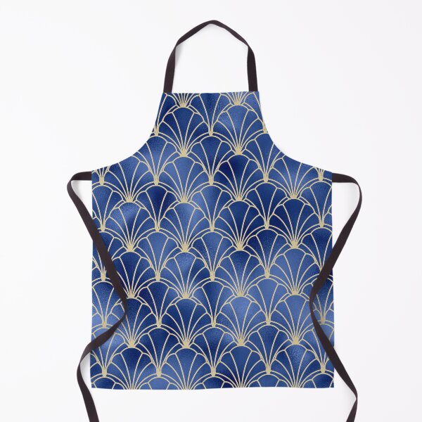 Item preview, Art Deco Blue Ombre And White Trendy Pattern designed and sold by DEC02.