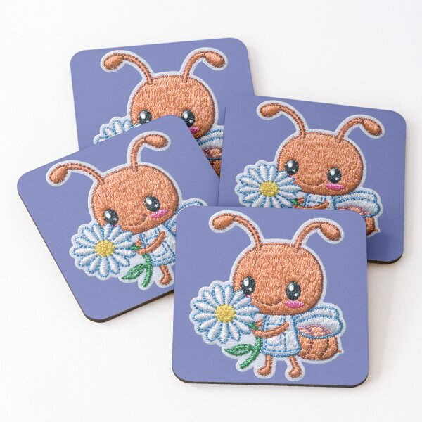 Item preview, Cute Embroidered Ant with Daisy designed and sold by MegaNovaArt.