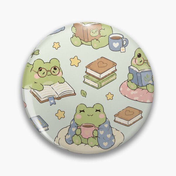 Item preview, Cozy Frog Book Club Pattern designed and sold by Soft Berry Studio.