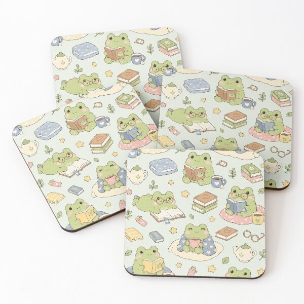 Item preview, Cozy Frog Book Club Pattern designed and sold by Soft Berry Studio.