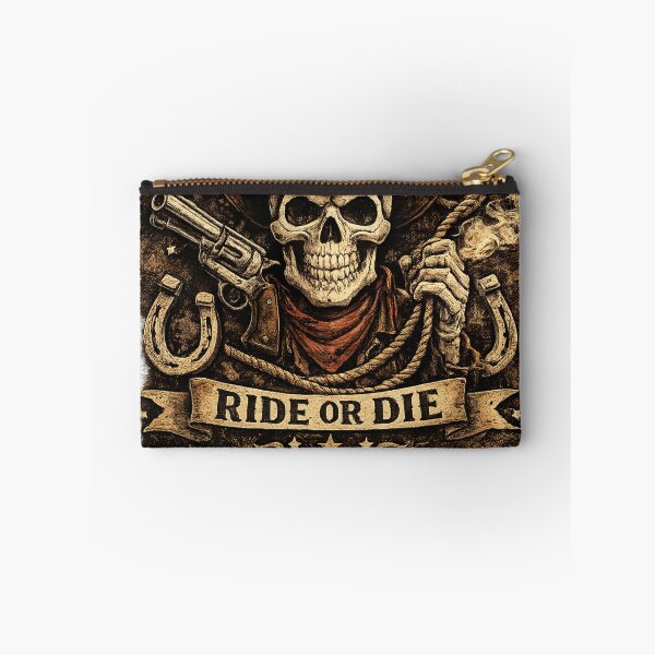 Item preview, Ride Or Die Cowboy Skull – Vintage Western Outlaw Design designed and sold by UrbanPrintVibes.