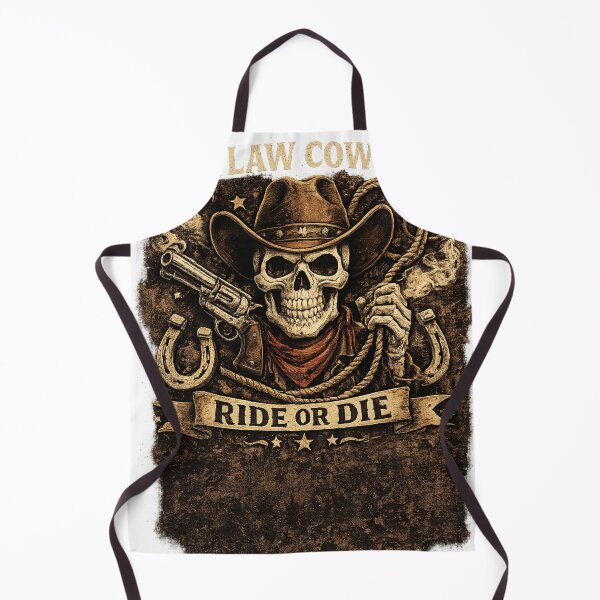 Item preview, Ride Or Die Cowboy Skull – Vintage Western Outlaw Design designed and sold by UrbanPrintVibes.