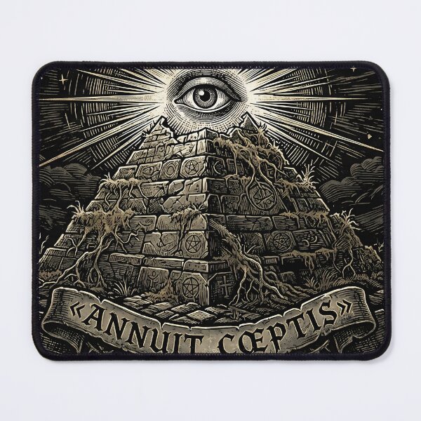 Item preview, Ornate 1776 Annuit Coeptis Illuminati Eye 4th of July Goth T-Shirt designed and sold by DarkOriginArts.