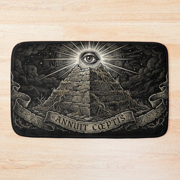 Item preview, Ornate 1776 Annuit Coeptis Illuminati Eye 4th of July Goth T-Shirt designed and sold by DarkOriginArts.
