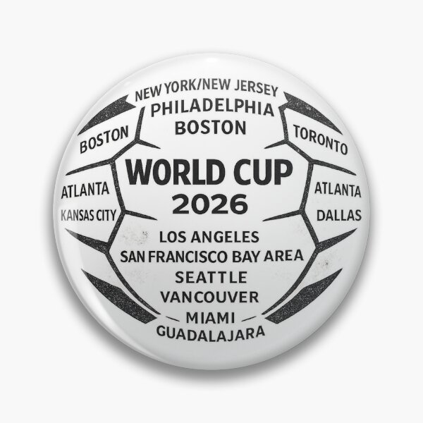 Item preview, World Cup 2026 Host Cities Vintage Soccer Ball designed and sold by ArthUpscale.