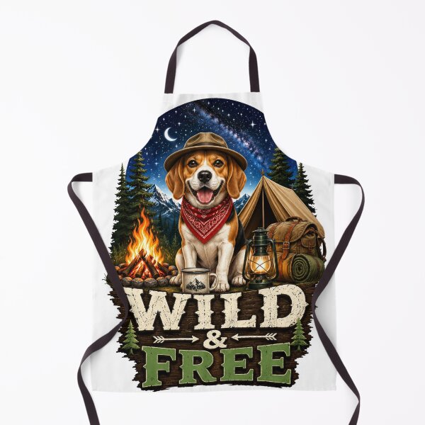 Item preview, Cute Camper Dog Wild Free Sticker designed and sold by PawFusionArt.
