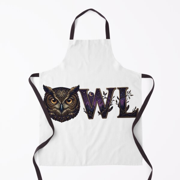 Item preview, OWL Wildlife Typography Night Wisdom Mystery Nature Wall Art designed and sold by Presshue.
