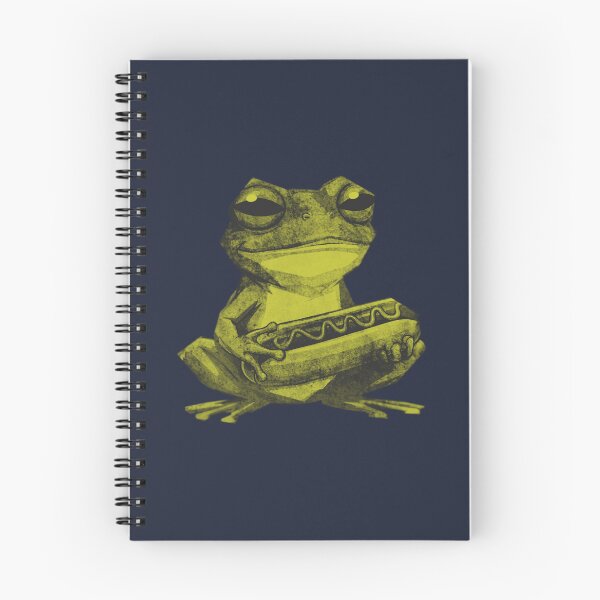 Item preview, Grumpy Frog Holding Hot Dog designed and sold by kinpirks.