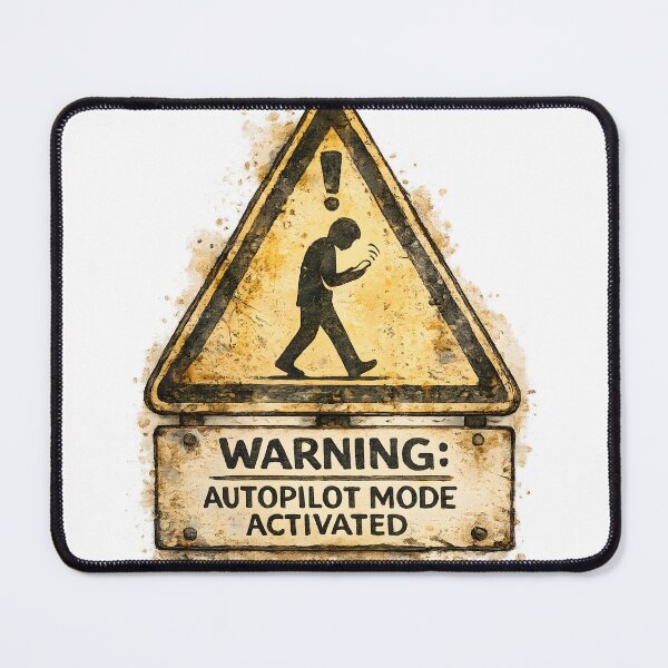 Item preview, Warning: Autopilot Mode Activated designed and sold by PatiImagination.