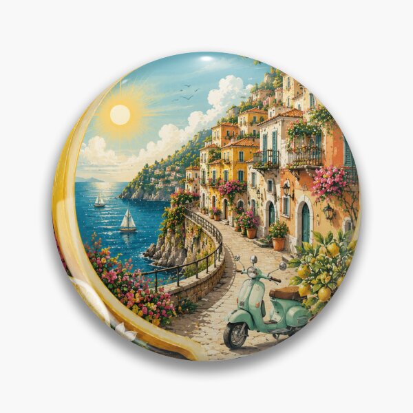 Item preview, Squeeze The Day Vintage Italian Summer Lemon Art - Amalfi Coast designed and sold by NinaVibeStudio.