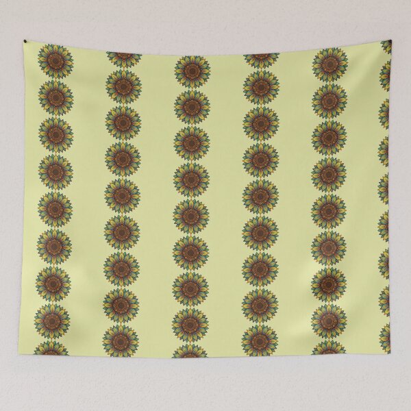 Item preview, Vibrant Sunflower Mandala Art - Colorful Boho Flower Design designed and sold by Violet-Forge.