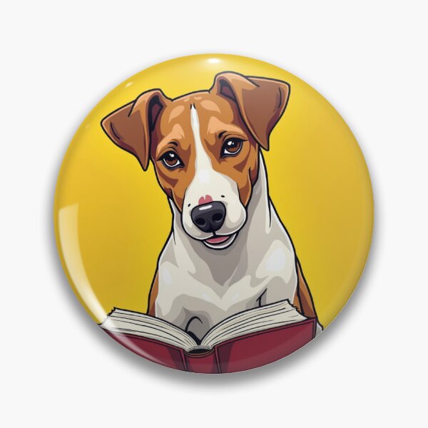 Item preview, Jack Russell Terrier reading book designed and sold by Prints by Mat.