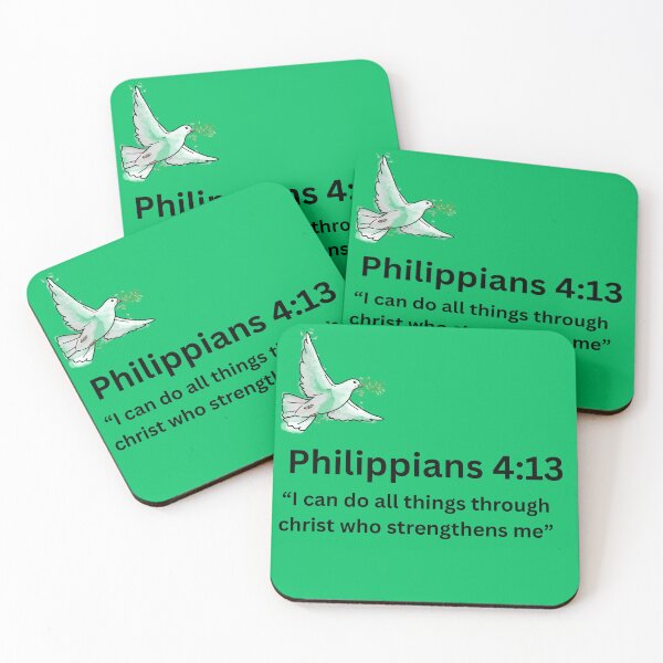 Item preview, Philippians 4:13 Scripture Wall Art Print designed and sold by KishaArt.