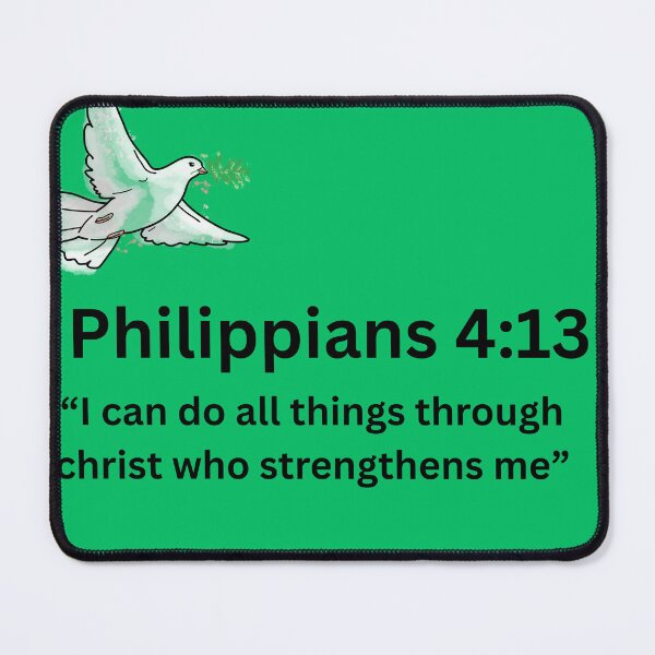 Item preview, Philippians 4:13 Scripture Wall Art Print designed and sold by KishaArt.