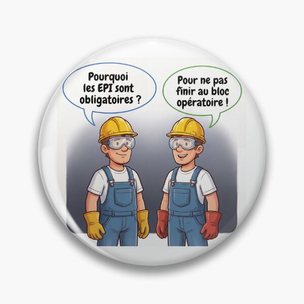 Item preview, Why is PPE mandatory? – Safety humor cartoon 3 designed and sold by WordPlayStudio.