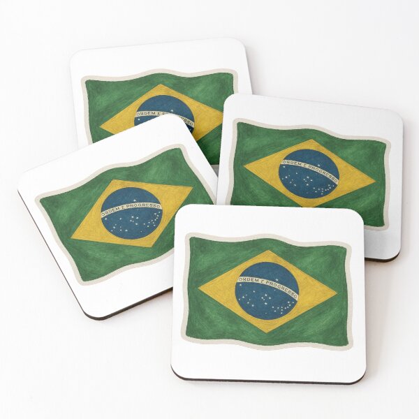 Item preview, Brazil Flag Vibrant Colors designed and sold by Lellenatavarez.