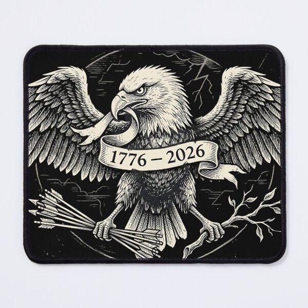 Item preview, Dark Patriotic American Eagle 1776 2026 4th of July T-Shirt designed and sold by DarkOriginArts.