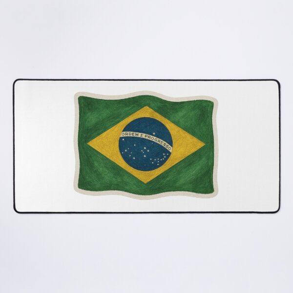 Item preview, Brazil Flag Vibrant Colors designed and sold by Lellenatavarez.