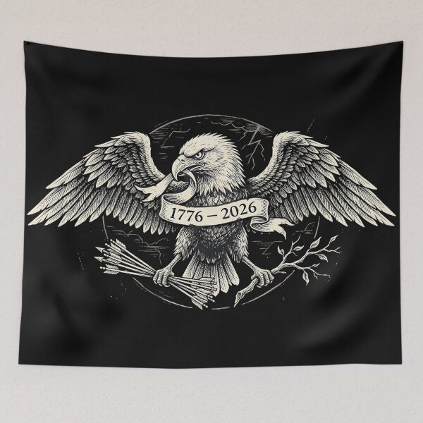 Item preview, Dark Patriotic American Eagle 1776 2026 4th of July T-Shirt designed and sold by DarkOriginArts.