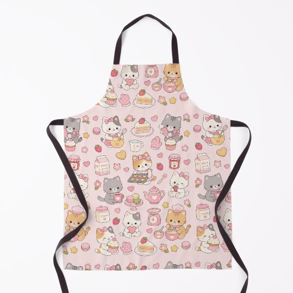 Item preview, Cute Kawaii Baking Cats Pattern designed and sold by Soft Berry Studio.