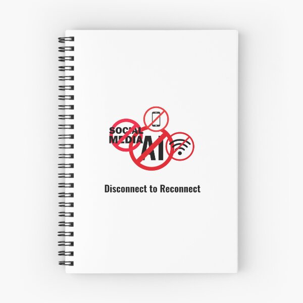 Item preview, Anti-Digital Distraction "Disconnect to Reconnect" Graphic designed and sold by RickTShop.