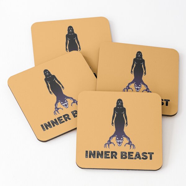 Item preview, Inner Beast – Dark Shadow Monster Alter Ego Surreal Art designed and sold by puzzell.