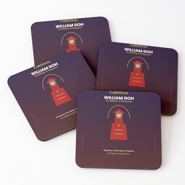 Item preview, Cardinal William Goh Archbishop of Singapore — Catholic Tribute Design designed and sold by BenedictTArt.