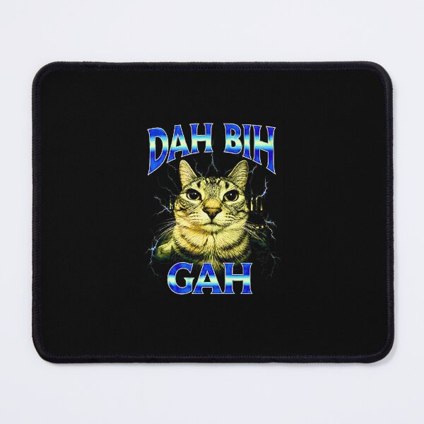 Item preview, Dah Bih Gah Funny Cat Meme with Propeller Hat and Headphones designed and sold by Methahshop.