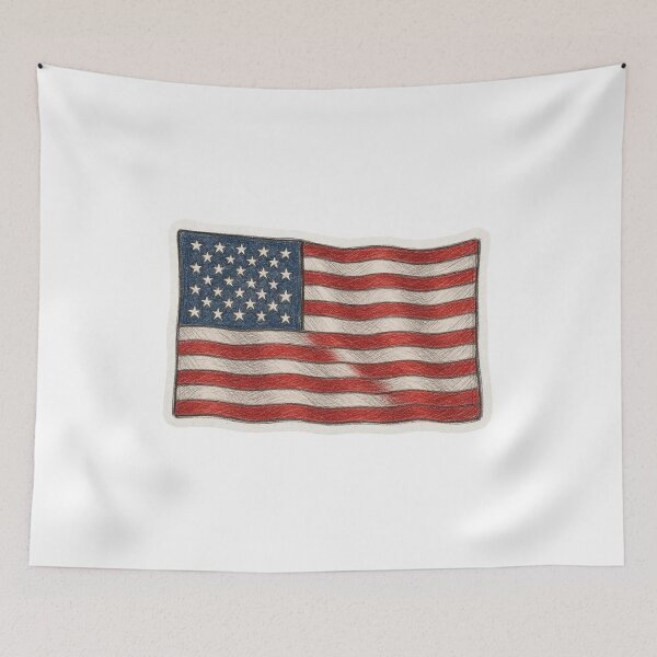 Item preview, United States Flag USA Patriotic Stars and Stripes Art designed and sold by Lellenatavarez.