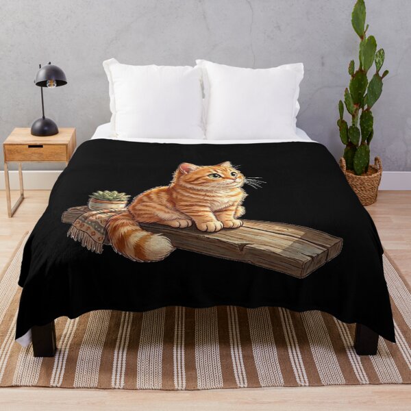 Item preview, Cute Orange Tabby Cat on Wooden Windowsill Illustration designed and sold by Wild Horizon Studio.