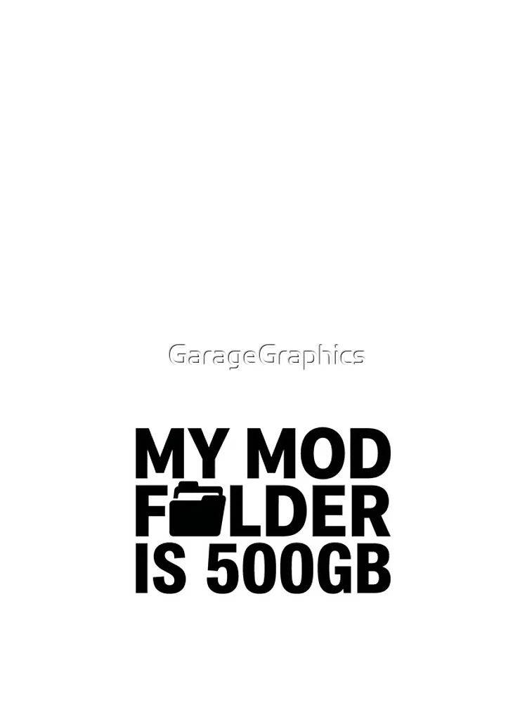 Thumbnail 4 of 4, iPhone Case, Mod Folder Hoarder - Sim Racing Humor designed and sold by GarageGraphics.