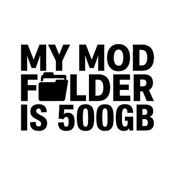 Artwork thumbnail, Mod Folder Hoarder - Sim Racing Humor by GarageGraphics